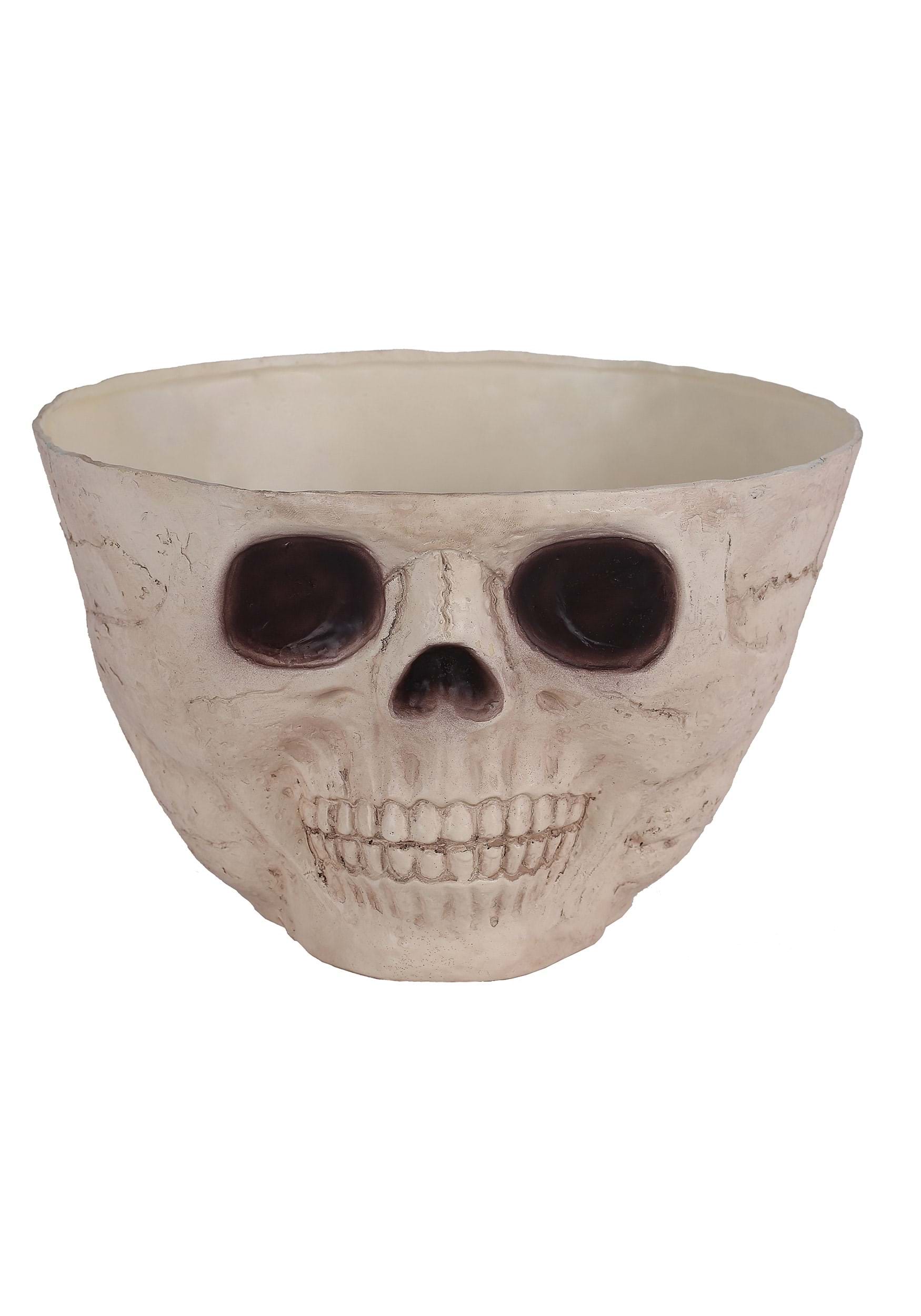 Silvertone Mirror Skull Shaped Large 6.5 x 7.5 Inch Earthenware Candy Bowl Design Imports Silvertone Mirror Skull Shaped Large 6.5 x 7.5 Inch Earthenware Candy Bowl Design Imports